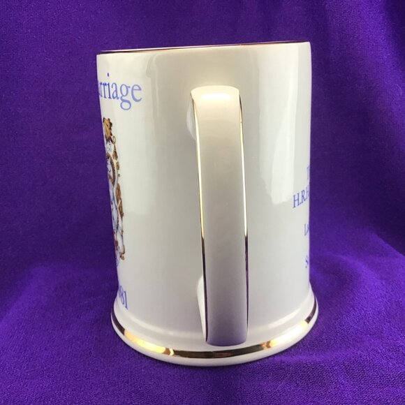 Royal Marriage Charles and Diana Beer Mug Tankard Oversized Coffee Mug 1981 - Picture 3 of 12